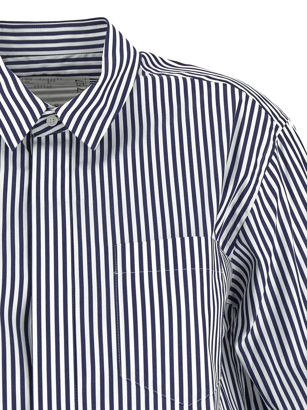 Oluxury Sacai Striped Shirt Offerte
