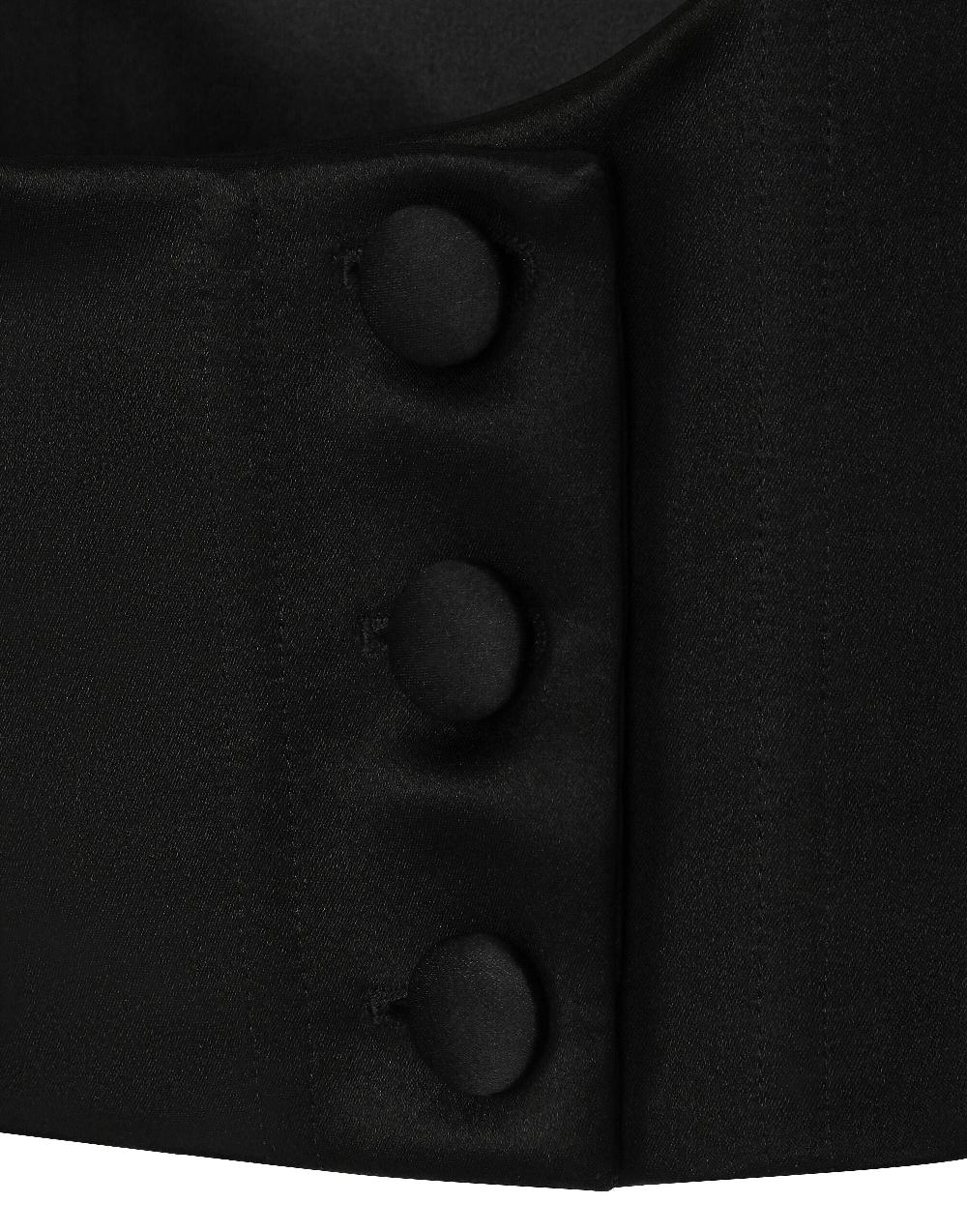 Oluxury Dolce & Gabbana Tuxedo Top vest Moda