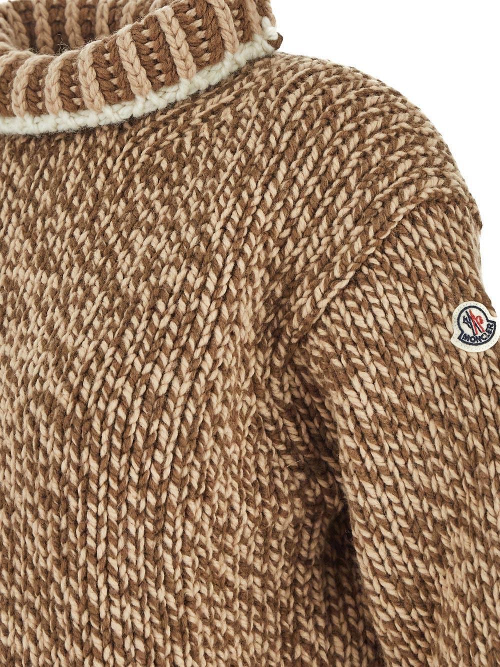 Oluxury Moncler Dolcevita Tricot Knit Pezzi Unici