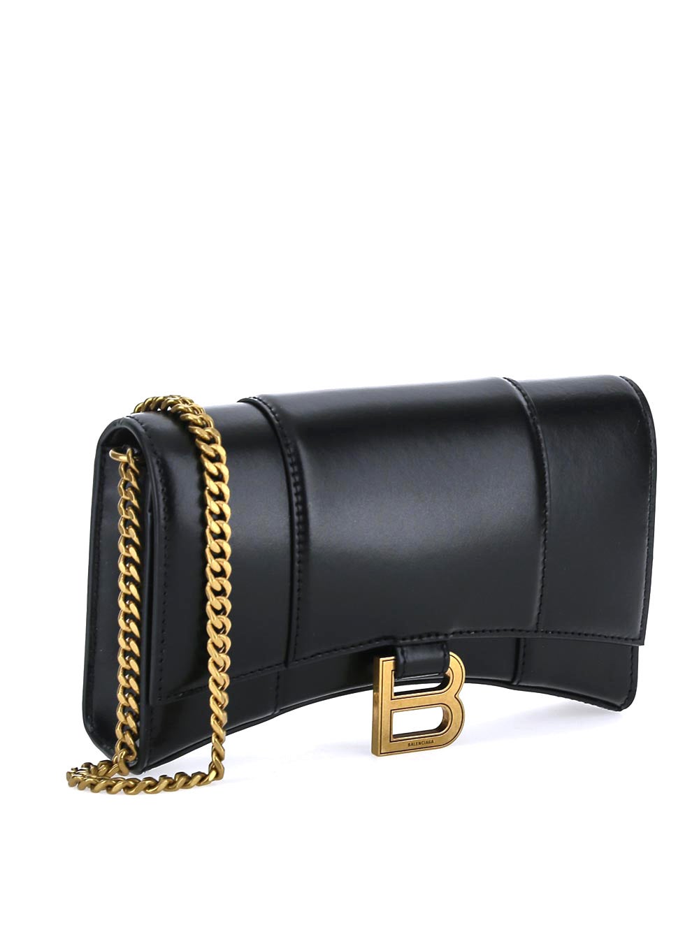 Oluxury Balenciaga Hourglass Chain Wallet Vendite Flash