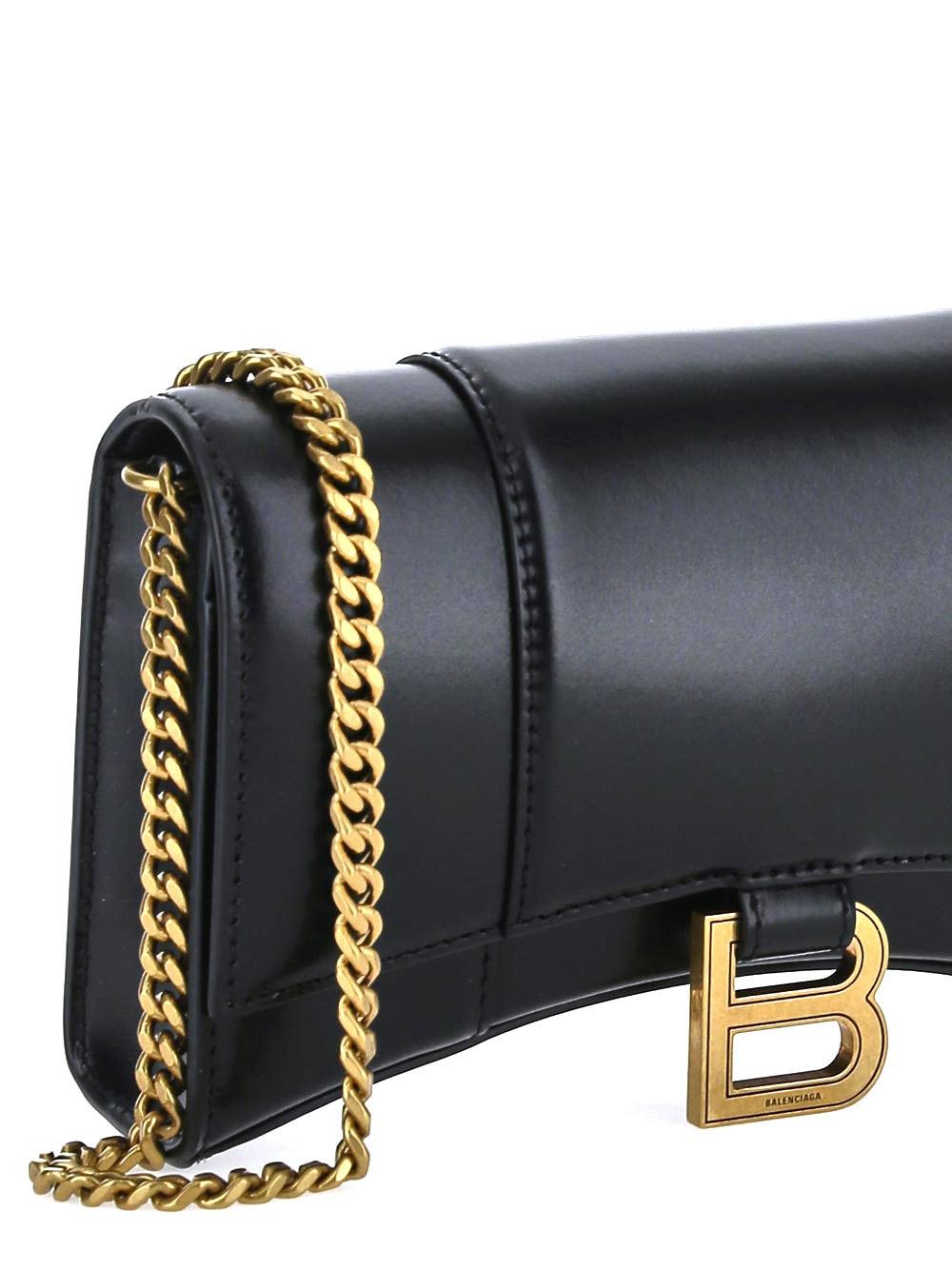 Oluxury Balenciaga Hourglass Chain Wallet Vendite Flash