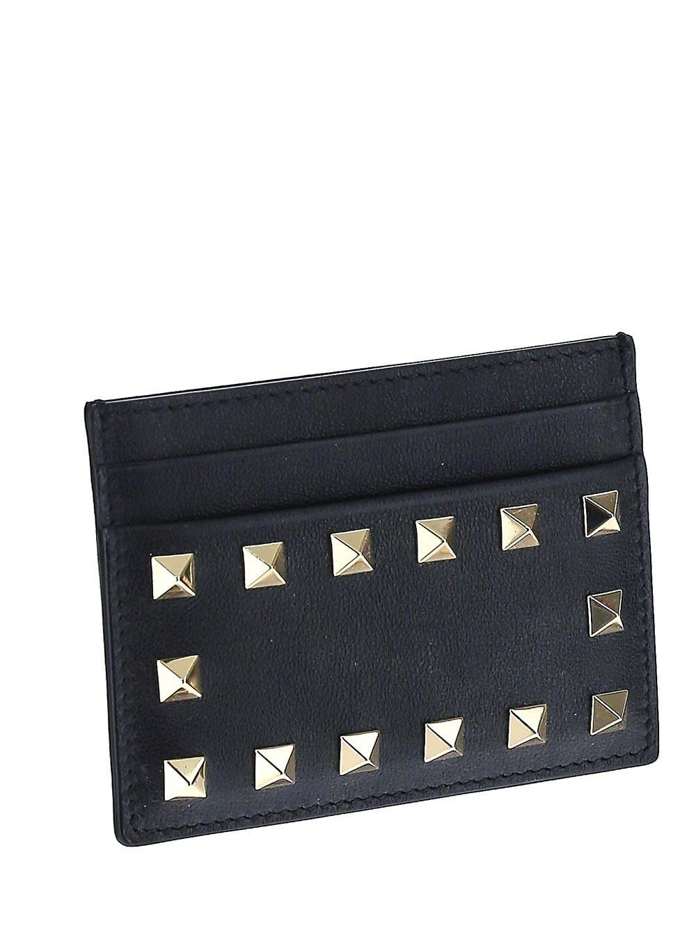 Oluxury Valentino Garavani Rockstud Cardholder In Vendita