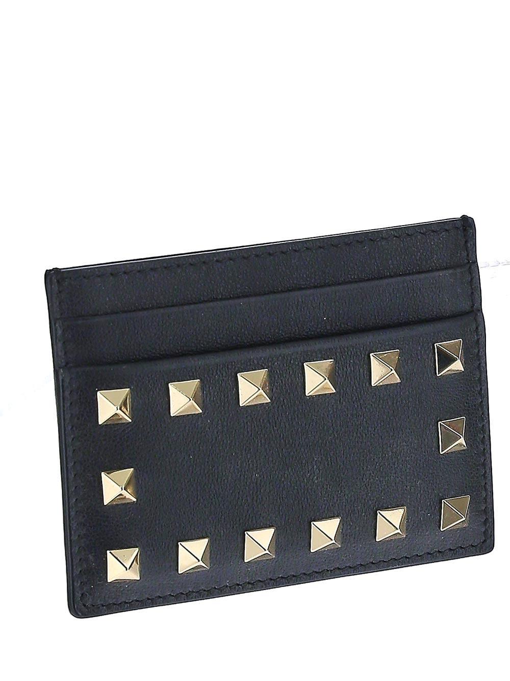 Oluxury Valentino Garavani Rockstud Cardholder In Vendita