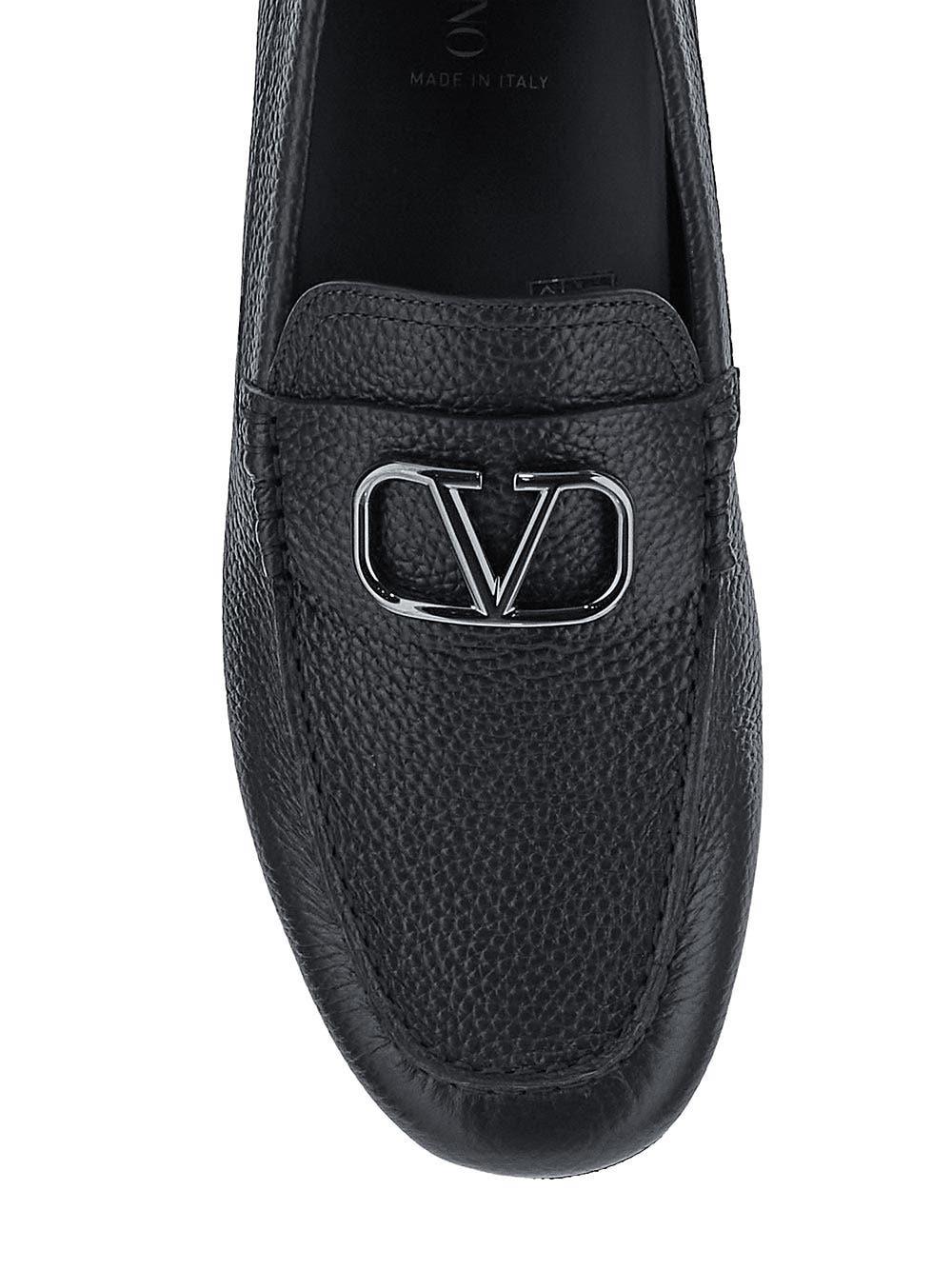 Oluxury Valentino Garavani V-Logo Signature Driving Shoes Hotsell