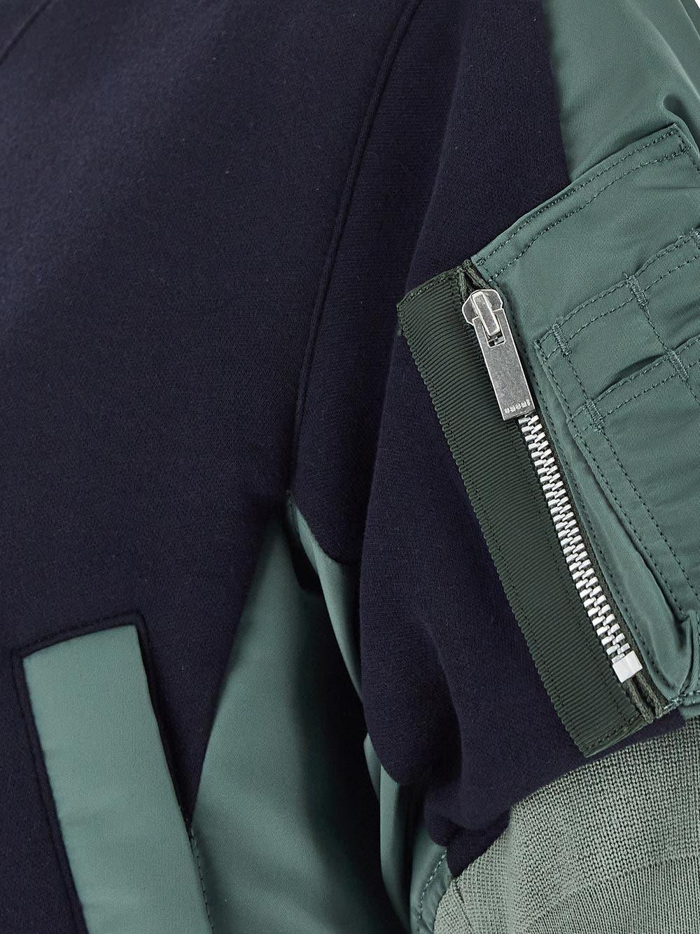 Oluxury Sacai Hybrid Sweatshirt Moda
