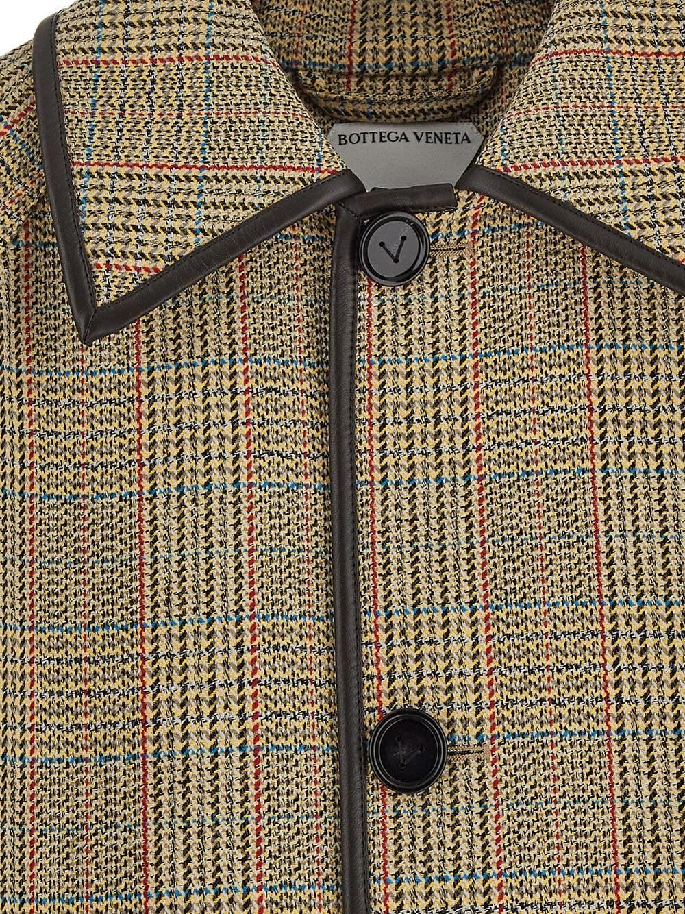 Oluxury Bottega Veneta Check Coat Offerta temporanea
