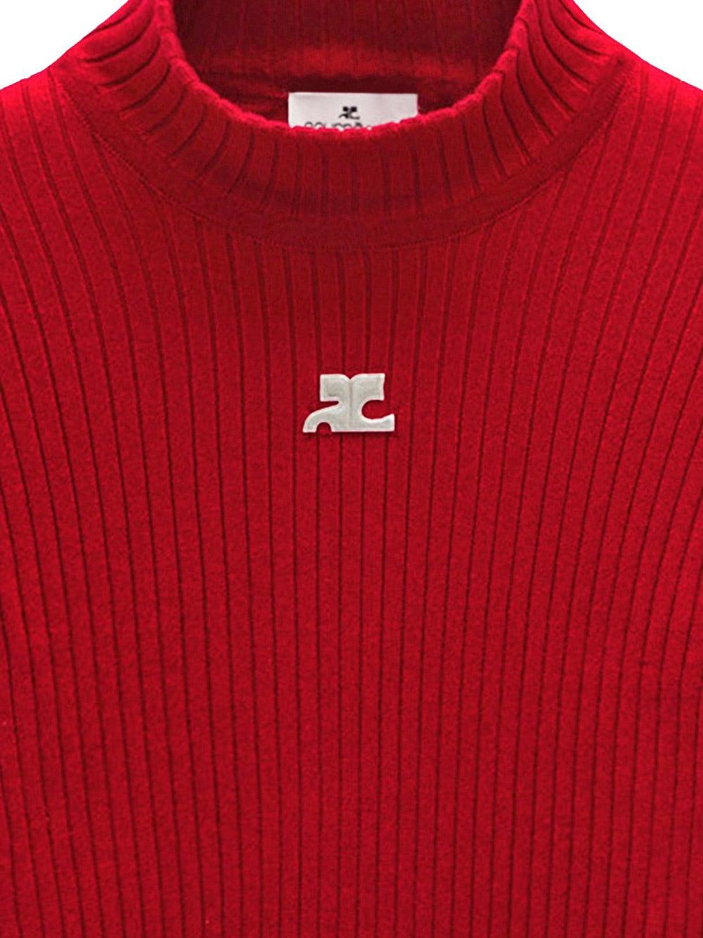 Oluxury Courreges Turtleneck knitwear Offerte esclusive
