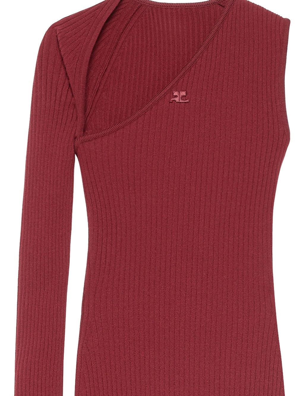 Oluxury Courreges Ribbed dress Bestseller