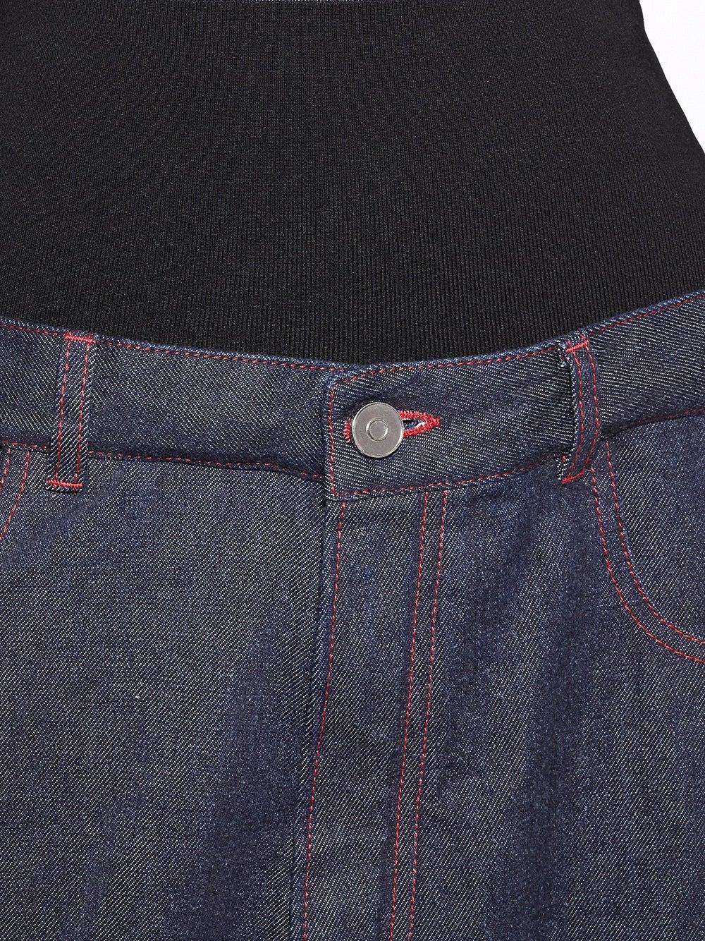 Oluxury Alaia Knit Band Jeans Nuova