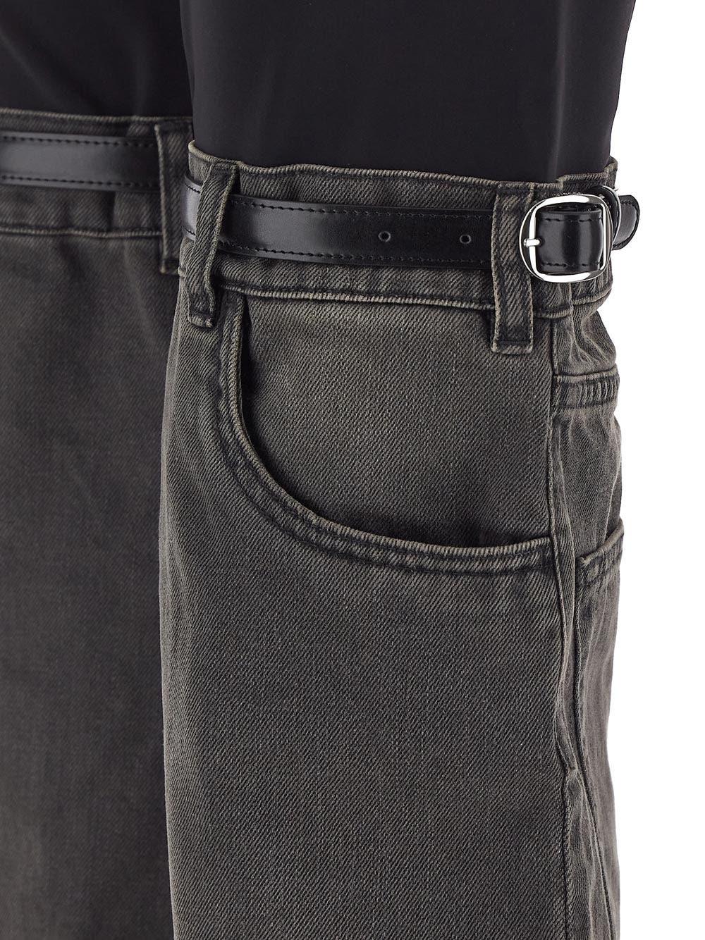 Oluxury Coperni Hybrid Denim Trousers Liquidazione