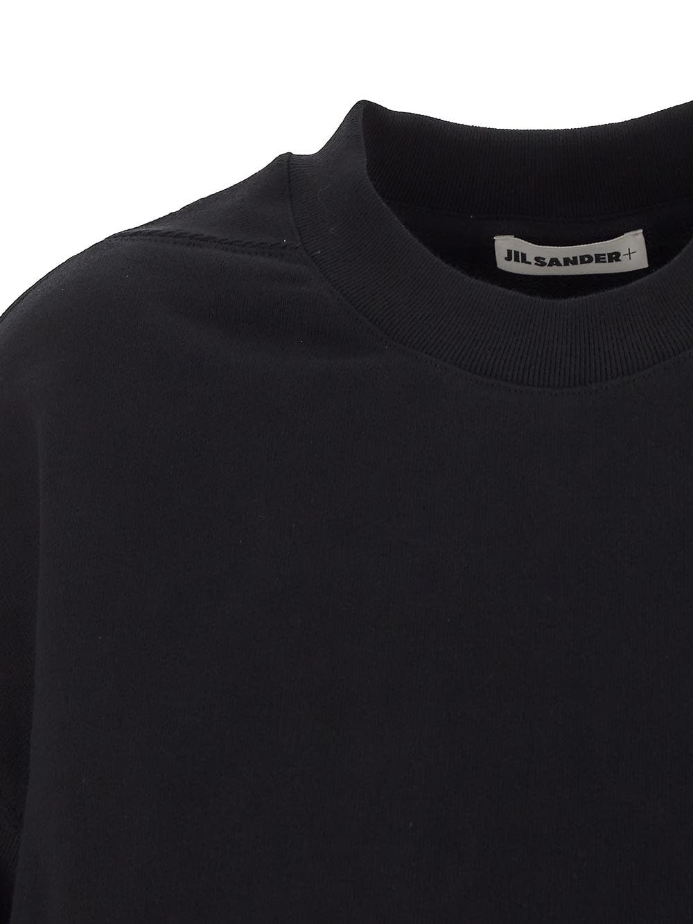 Oluxury Jil Sander Logo patch sweatshirt Super Saving Price
