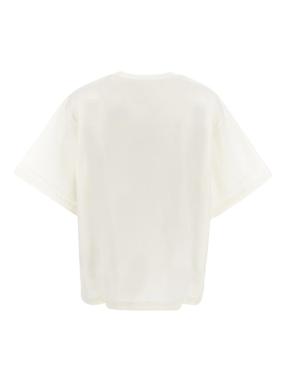Oluxury Jil Sander Logo T-Shirt Fino al 50% di sconto