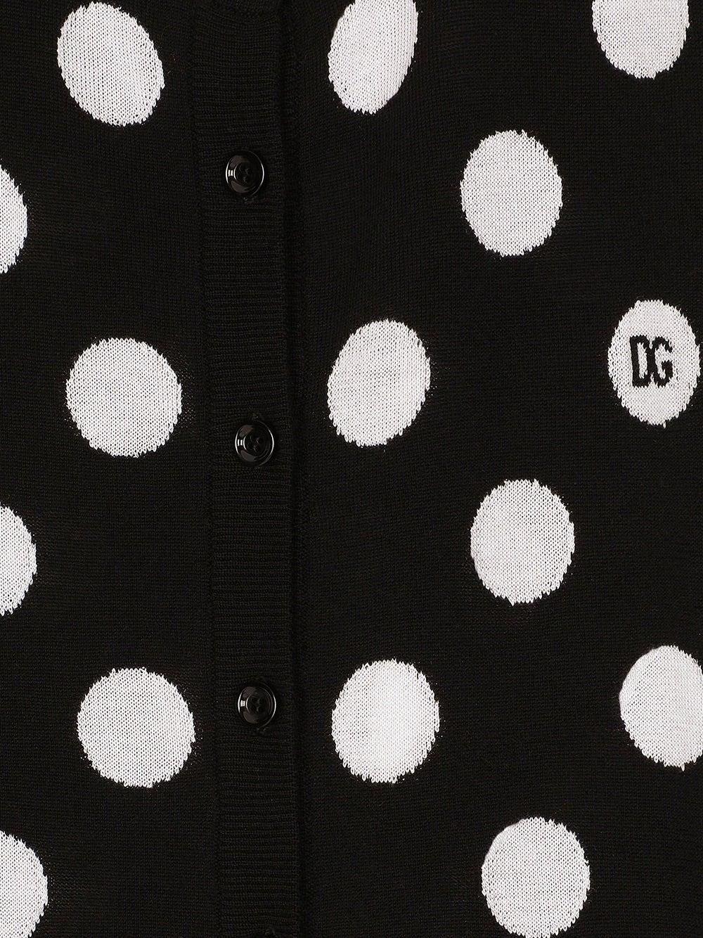 Oluxury Dolce & Gabbana Cardigan Polka-dot Offerta