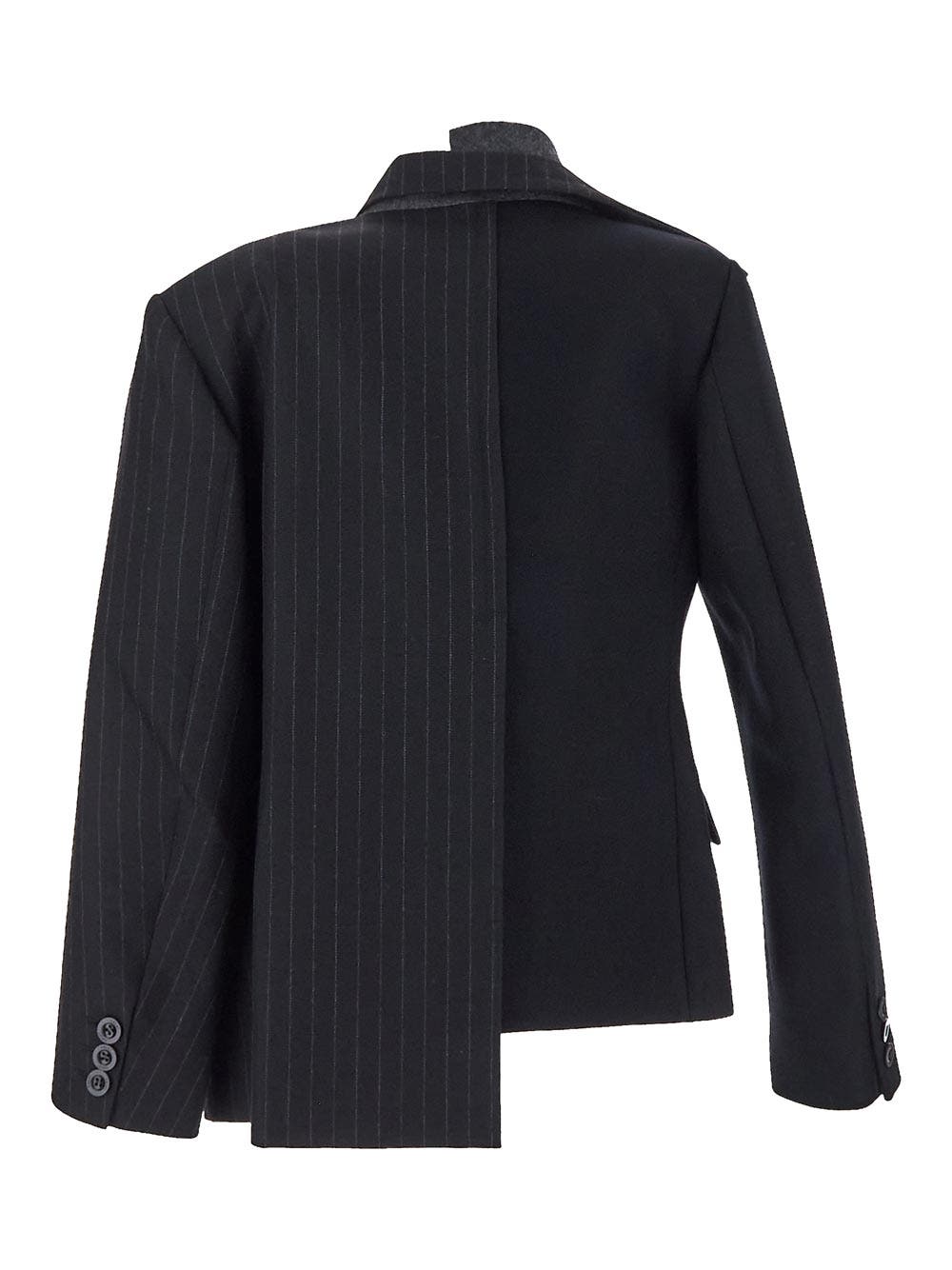 Oluxury Sacai Pinstriped Jacket Vendita Calda