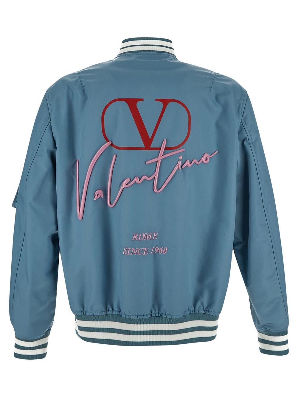 Oluxury Valentino Logo Bomber Promozione temporanea
