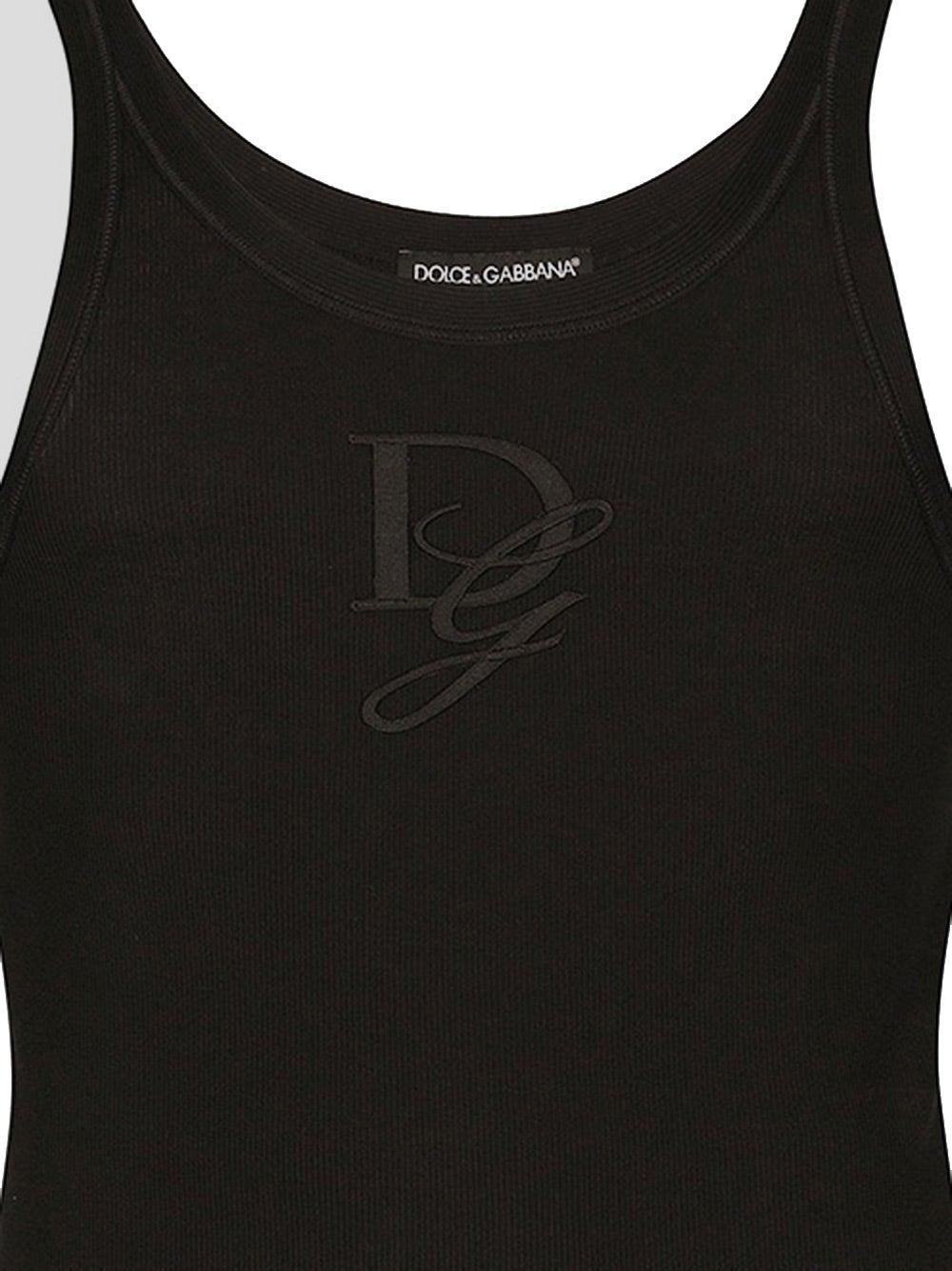 Oluxury Dolce & Gabbana Logo tank top Sconto