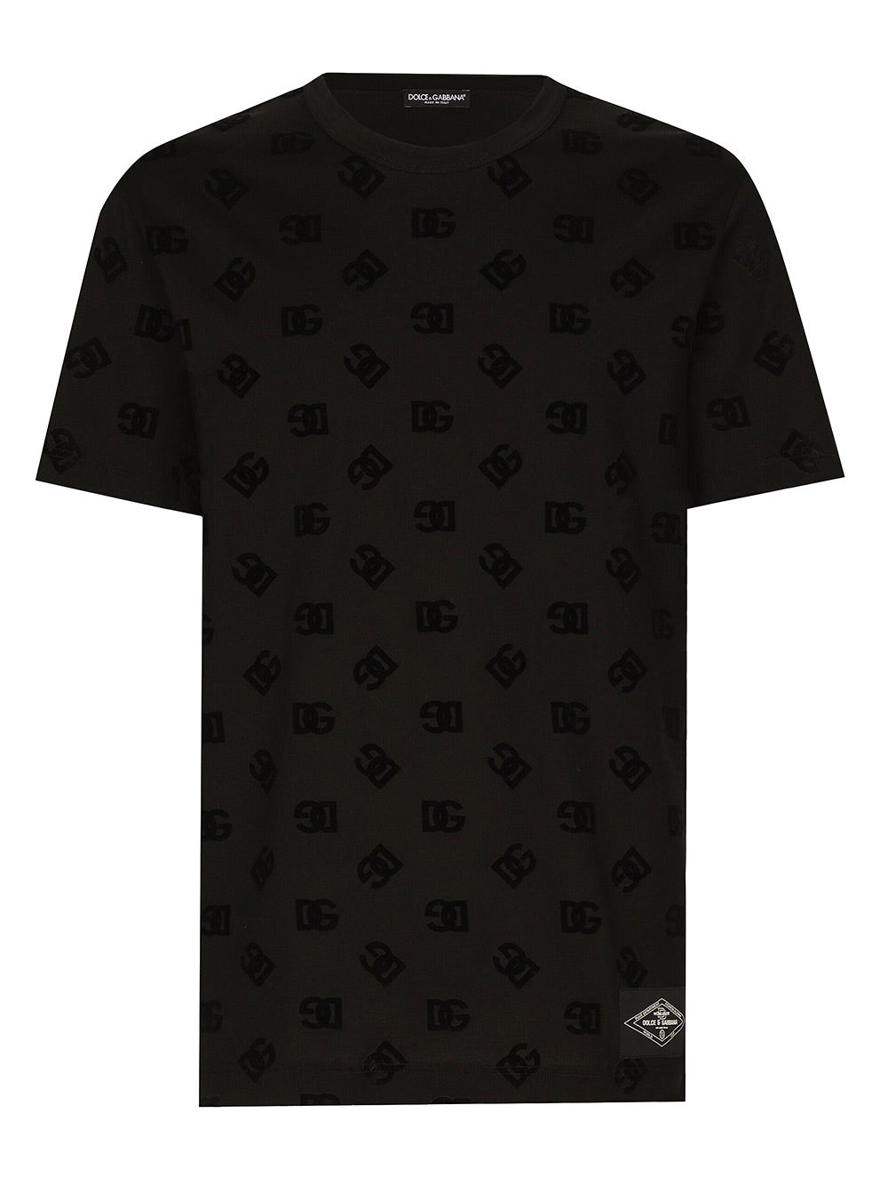 Oluxury Dolce & Gabbana T-shirt all-over flocked Negozio