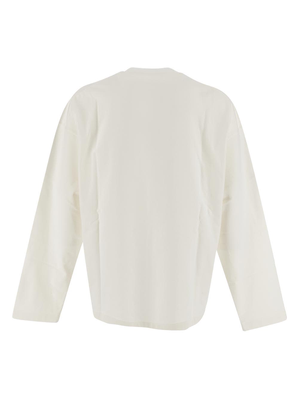 Oluxury Jil Sander Logo T-Shirt Spedizione gratuita