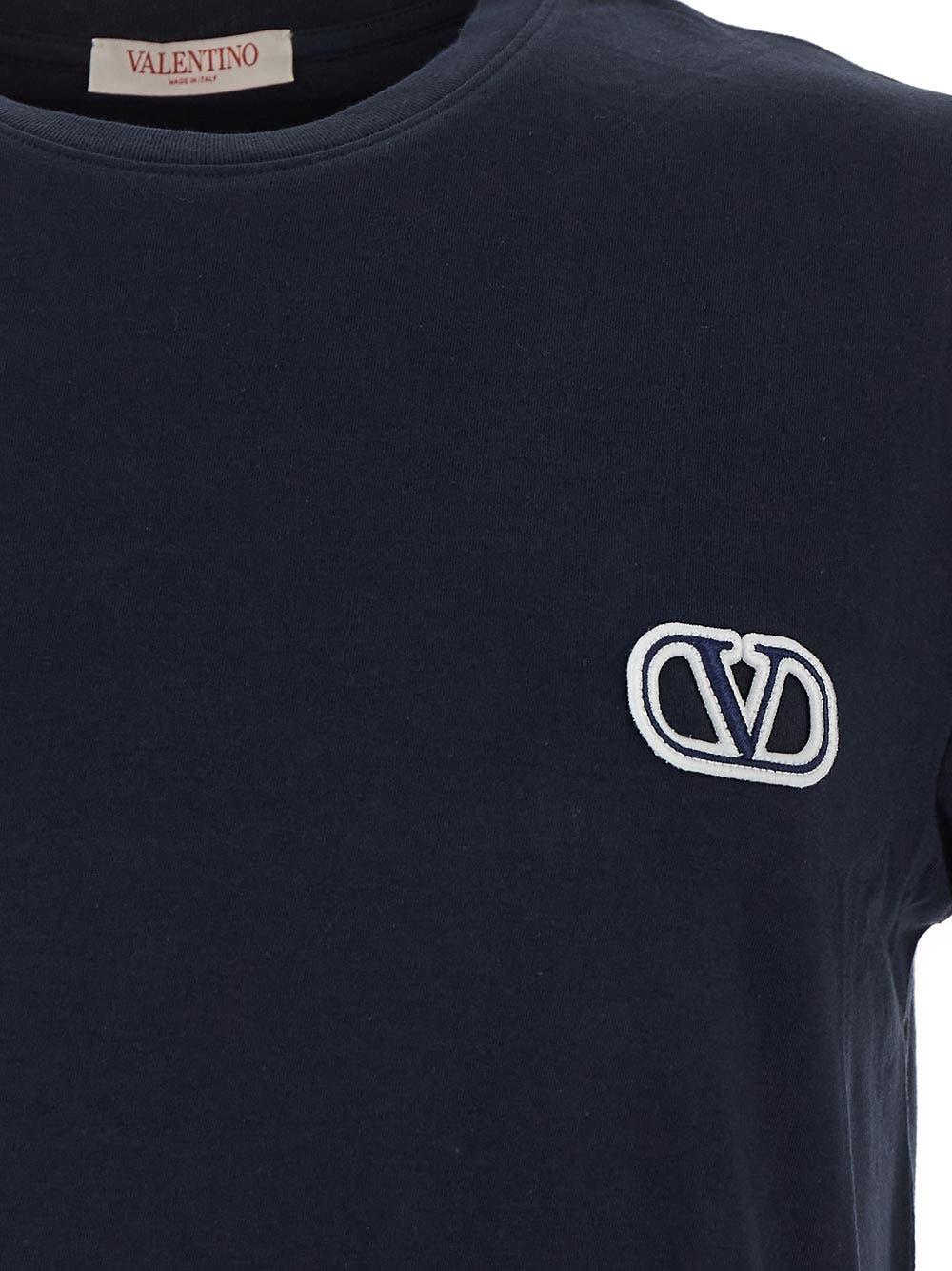 Oluxury Valentino Logo T-Shirt Shopping online