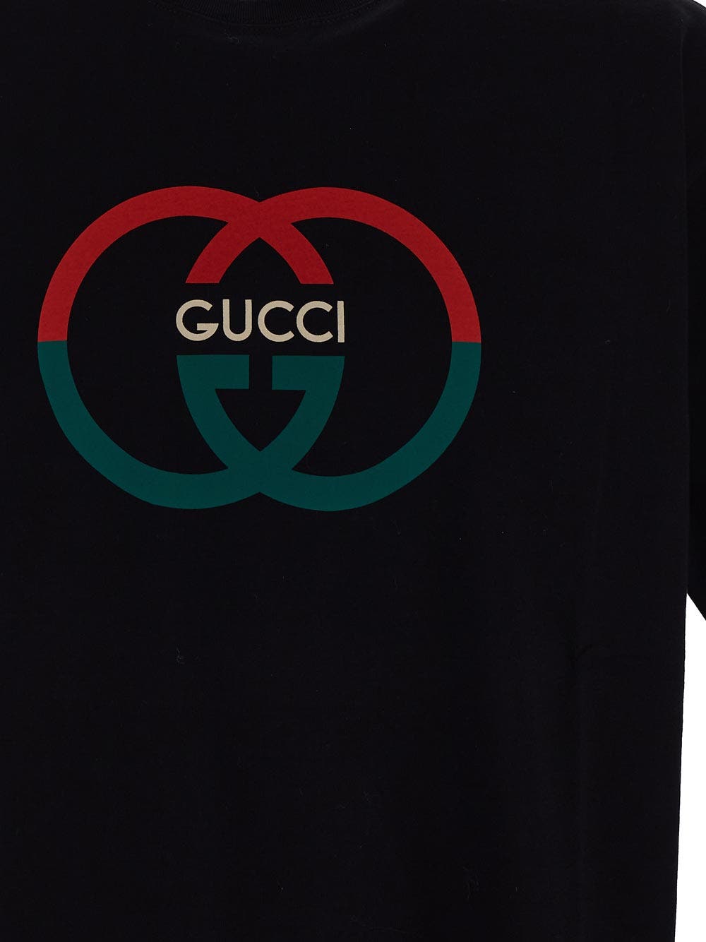 Oluxury Gucci Logo T-Shirt Vendita calda