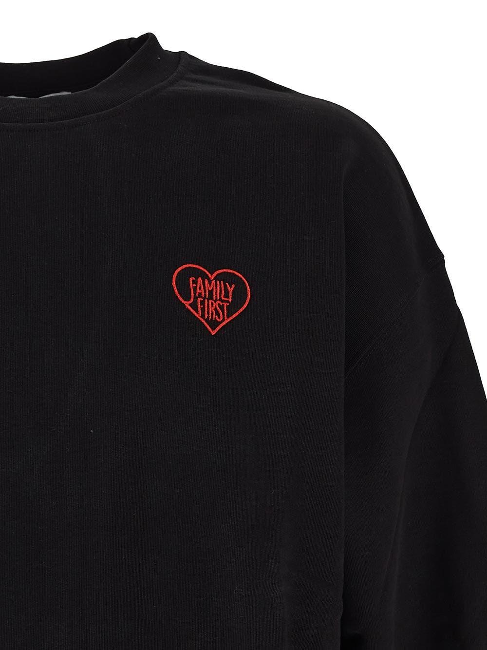 Oluxury Family First Heart Sweatshirt Liquidazione