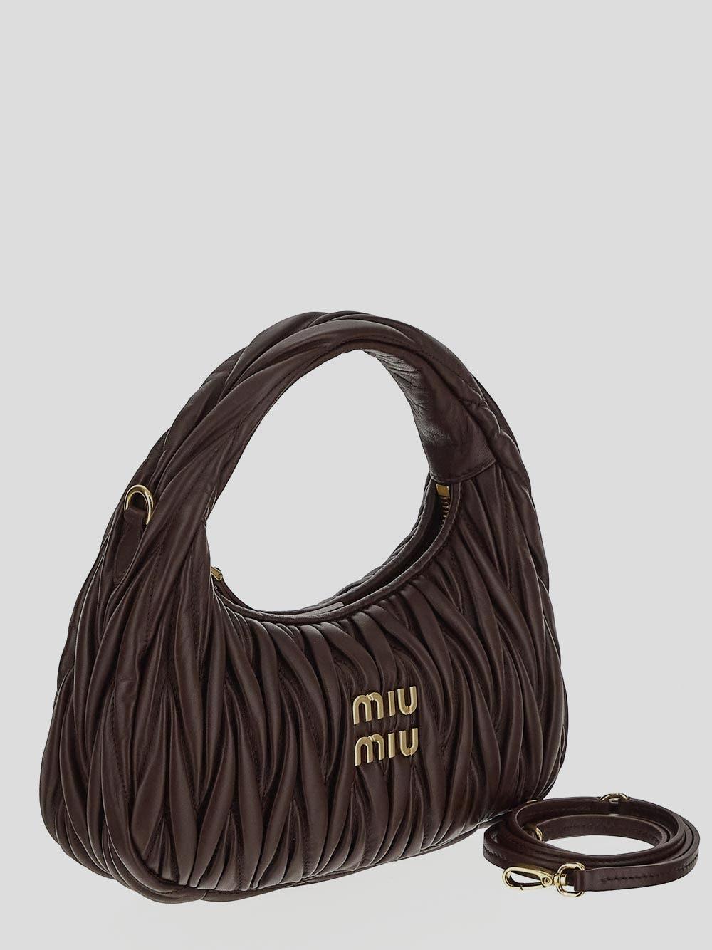 Oluxury Miu Miu Wander Hobo Bag Enormi sconti