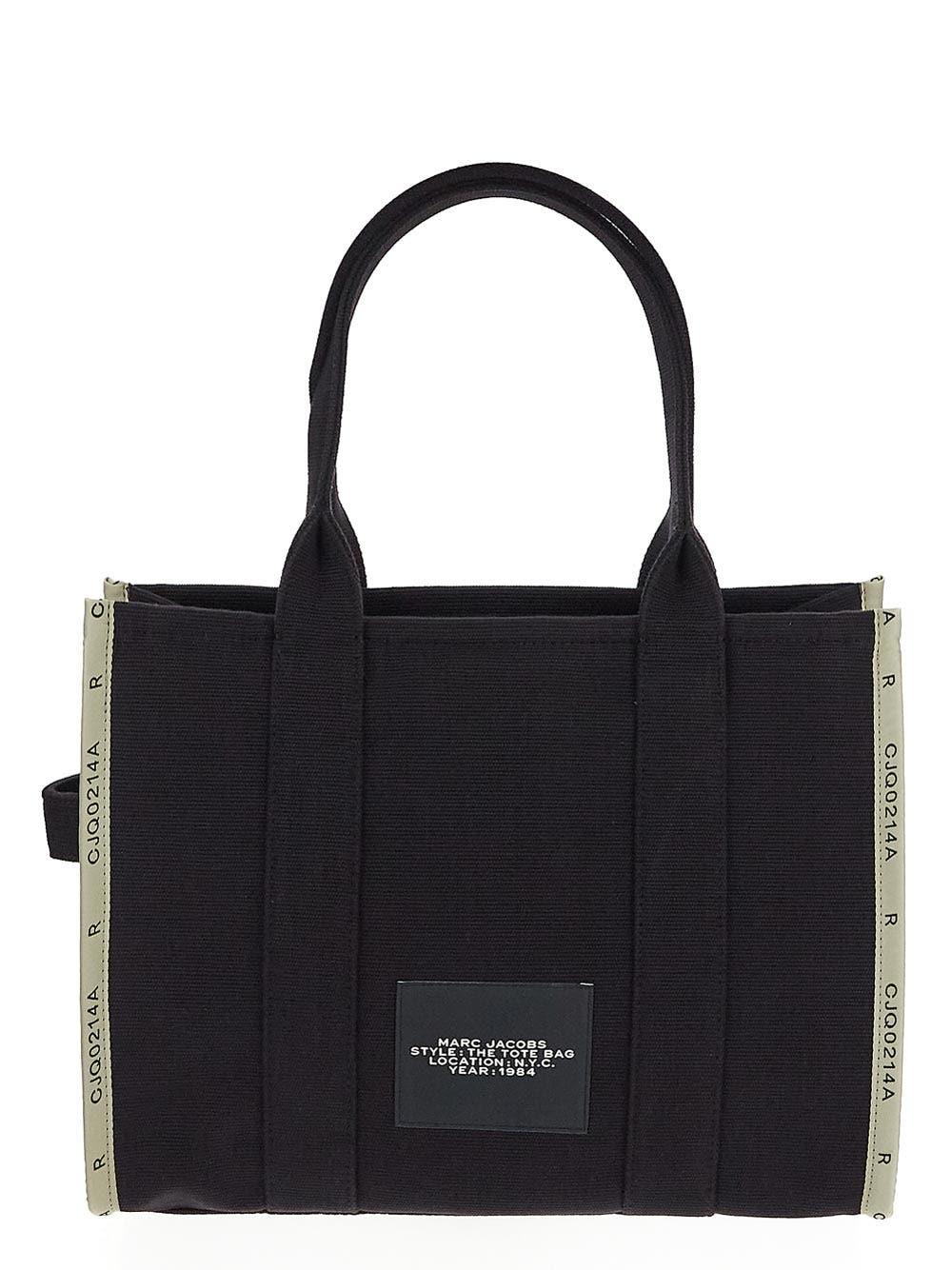 Oluxury Marc Jacobs The Jacquard Tote Bag L In Linea