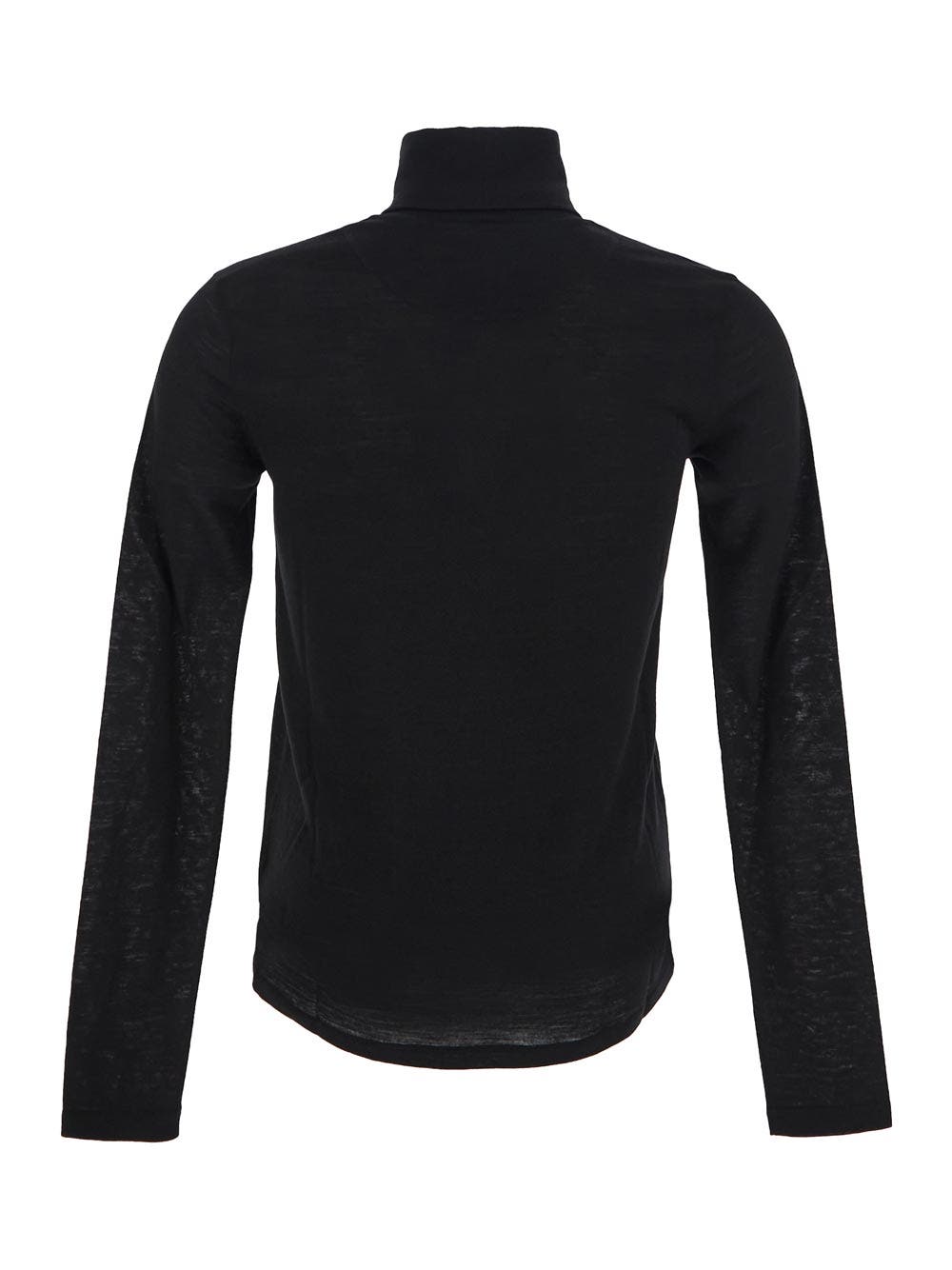Oluxury Jil Sander Logo Print Turtleneck Sweater Outlet