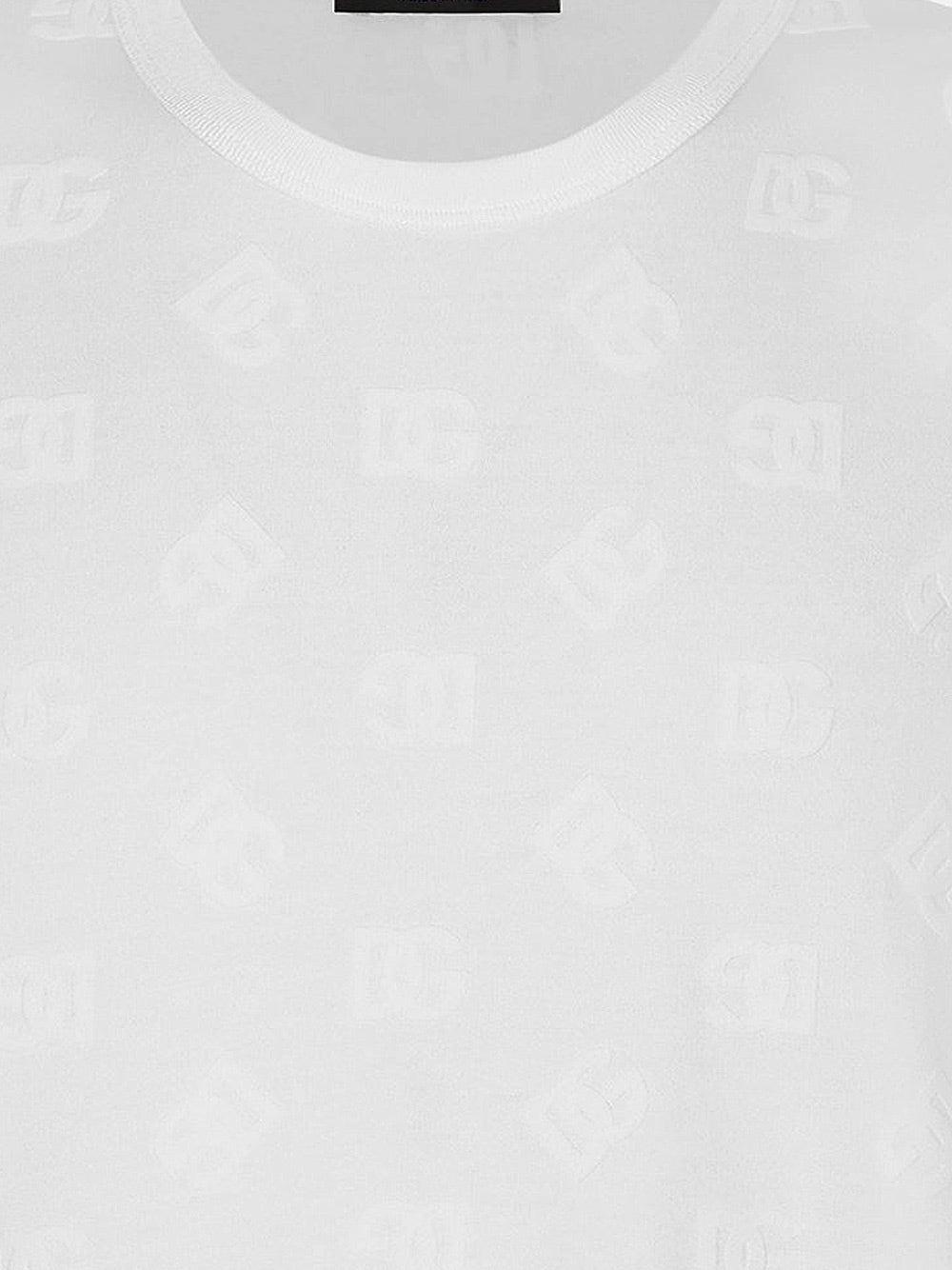 Oluxury Dolce & Gabbana T-shirt all-over flocked Offerta speciale