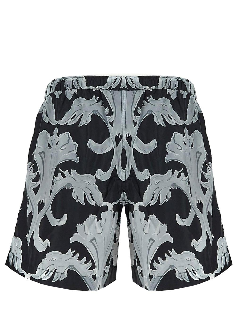 Oluxury Valentino Printed Swim Short Black Friday