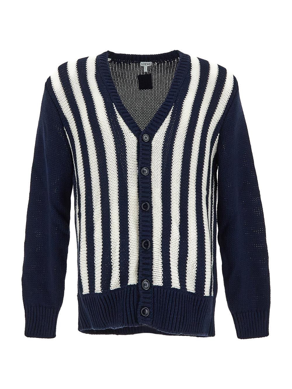 Oluxury Loewe Striped Cardigan Offerta temporanea