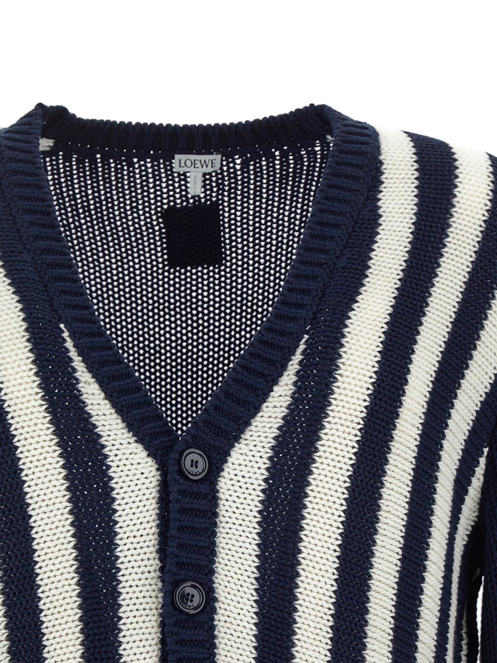 Oluxury Loewe Striped Cardigan Offerta temporanea