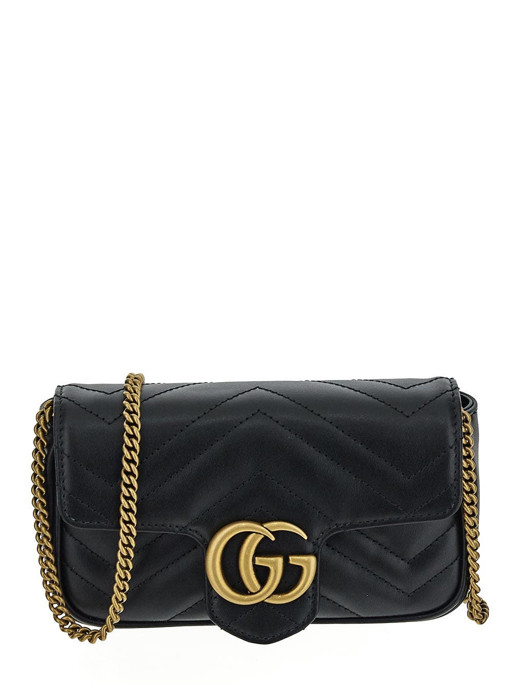 Oluxury Gucci GG Marmont Matelassè Leather Super Mini Bag