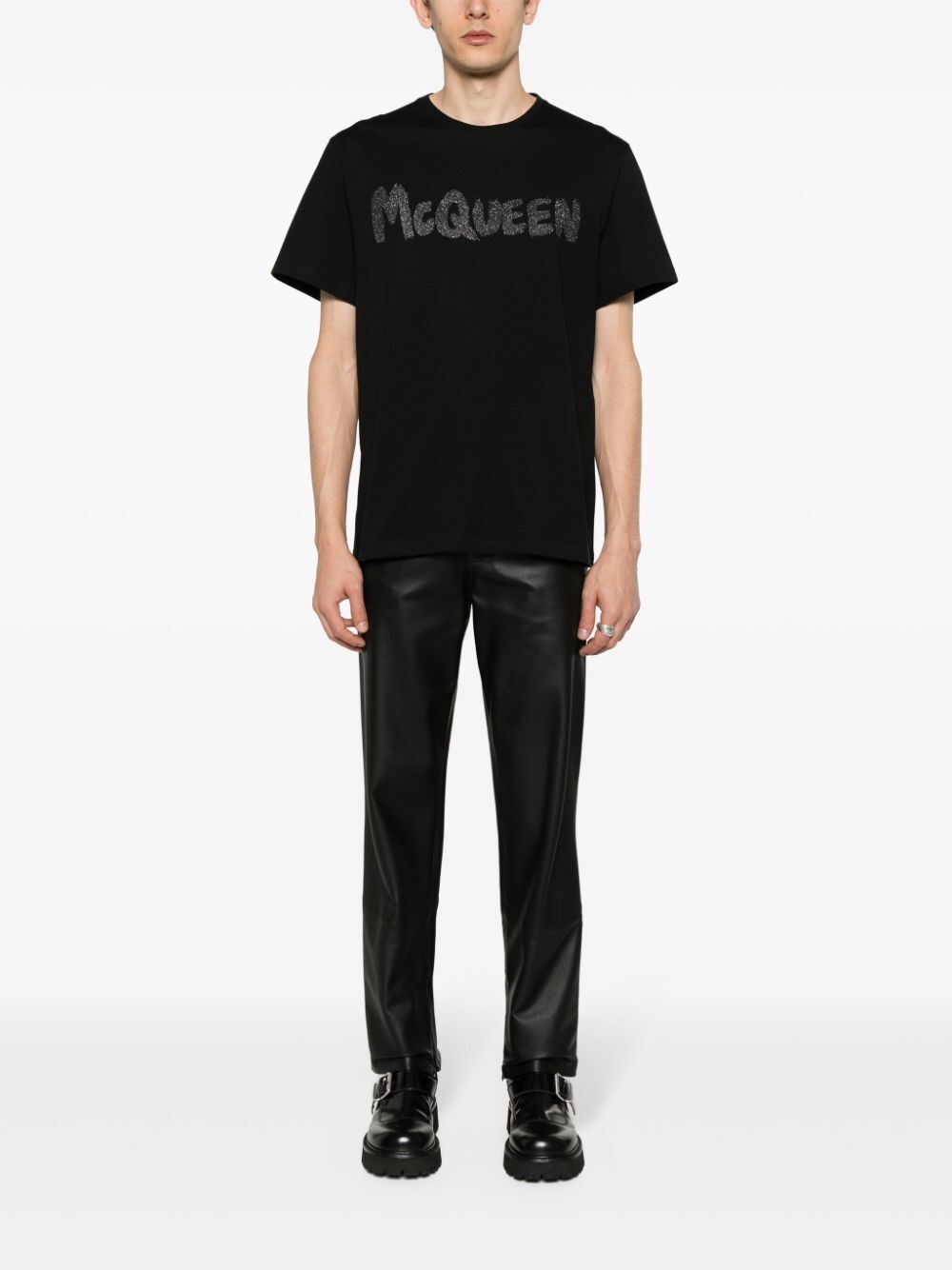 Alexander mcqueen `Graffiti` Print T-Shirt I Più Venduti