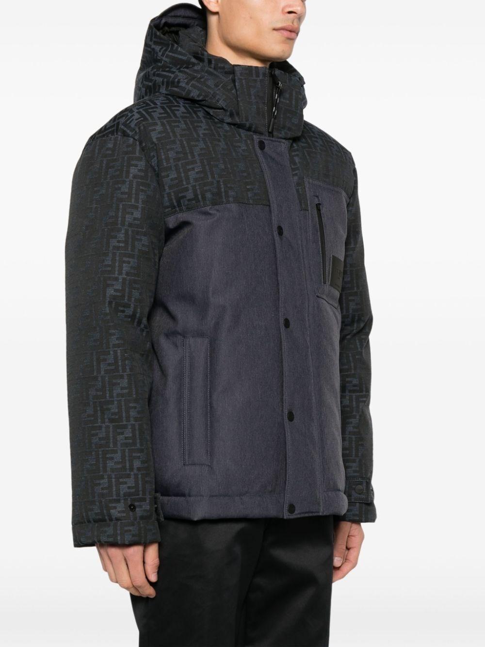 Fendi `FF Denim Tech` Padded Jacket Pezzi Unici