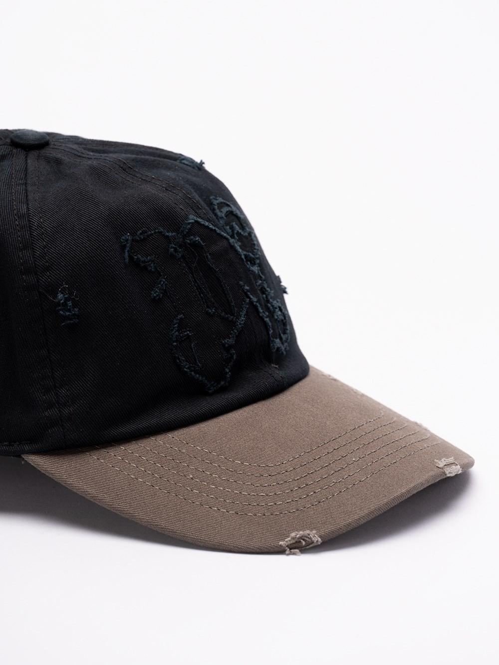 Palm angels `Ripped PA Monogram` Cap Italia