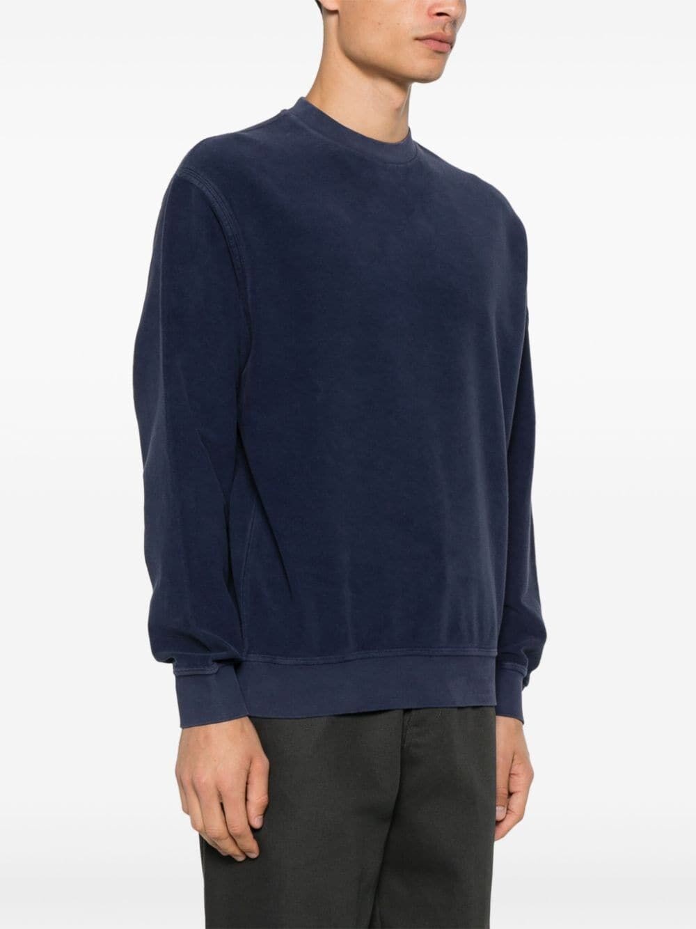 C.p. company `Brushed Emerized Diagonal Fleece` Crew-Neck Sweatshirt Vendite Flash