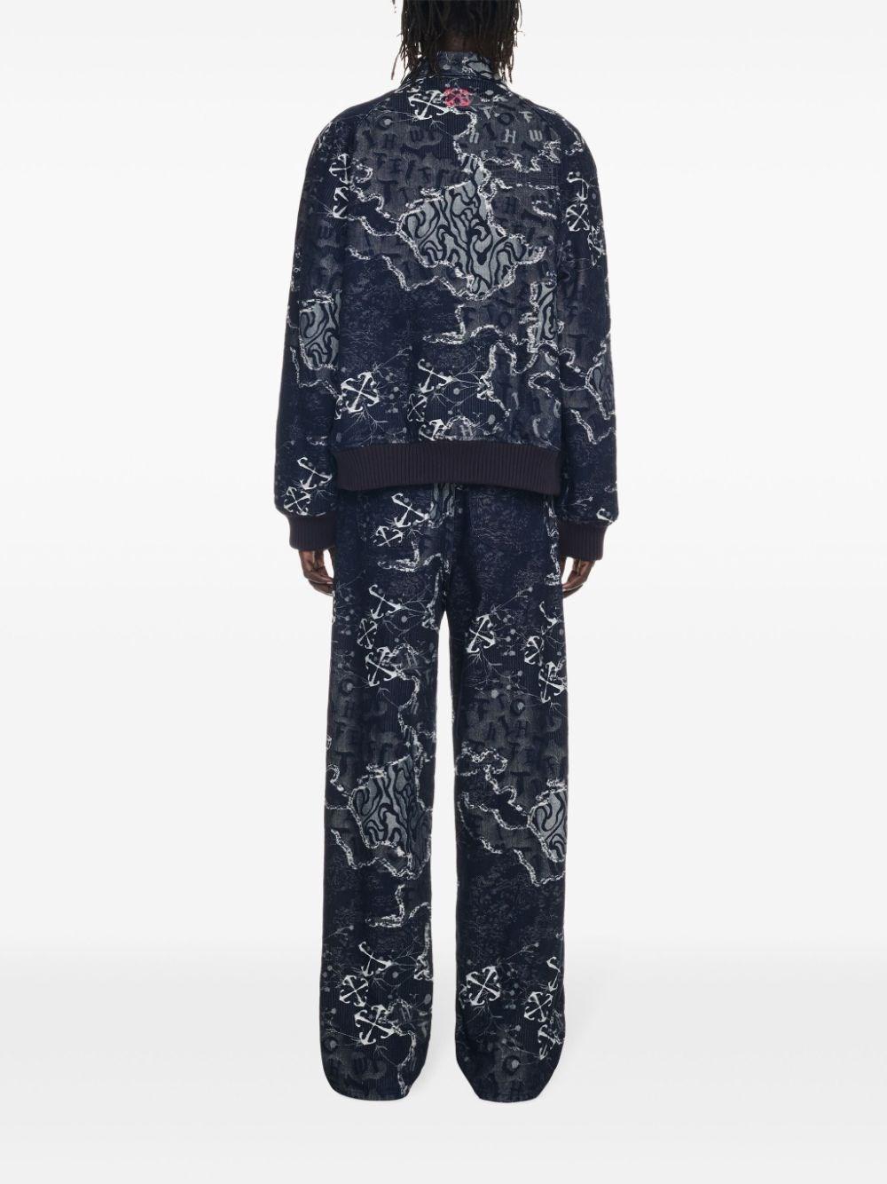 Off white `Camo` Straight Jeans Promozione
