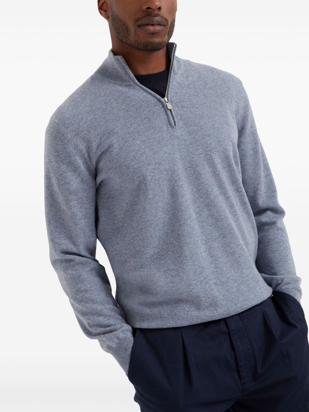 Brunello cucinelli Turtle-Neck Sweater With Zipper Online