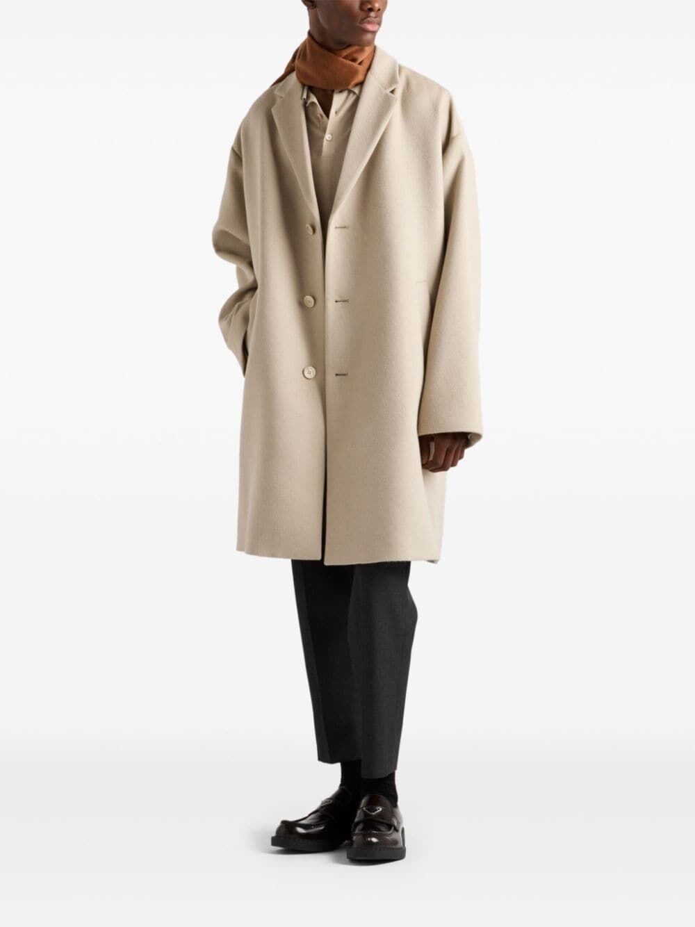 Prada Cashgora Coat Acquista Ora
