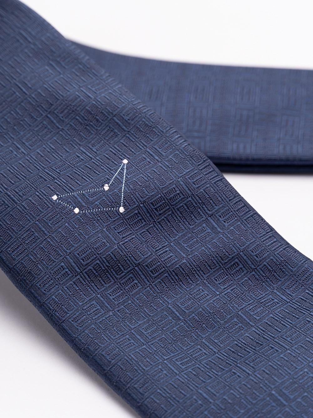 Elios Silk Tie with Zodiac Sign Italia