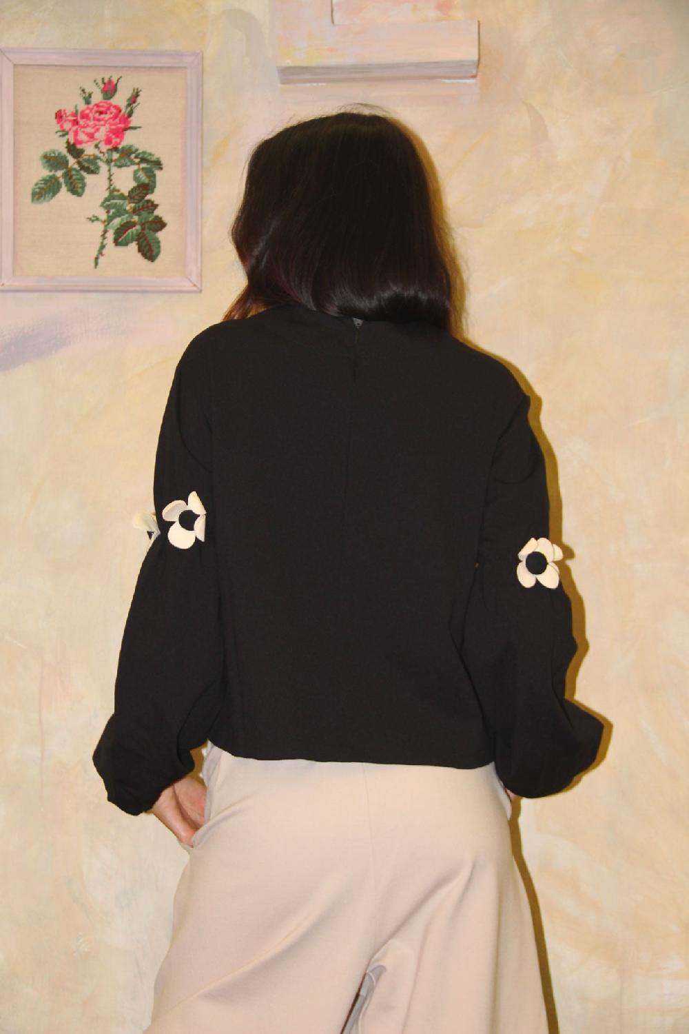 ROSÈ A POIS Queen Blusa Pezzi Unici