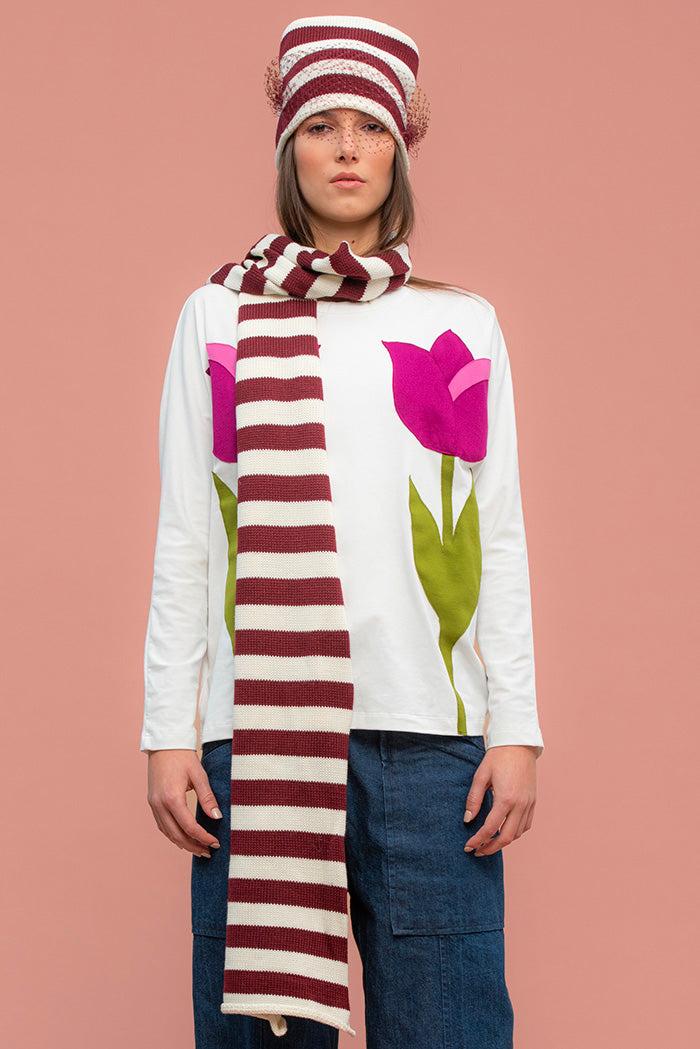ROSÈ A POIS Abba T-shirt Nero Soddisfazione Garantita