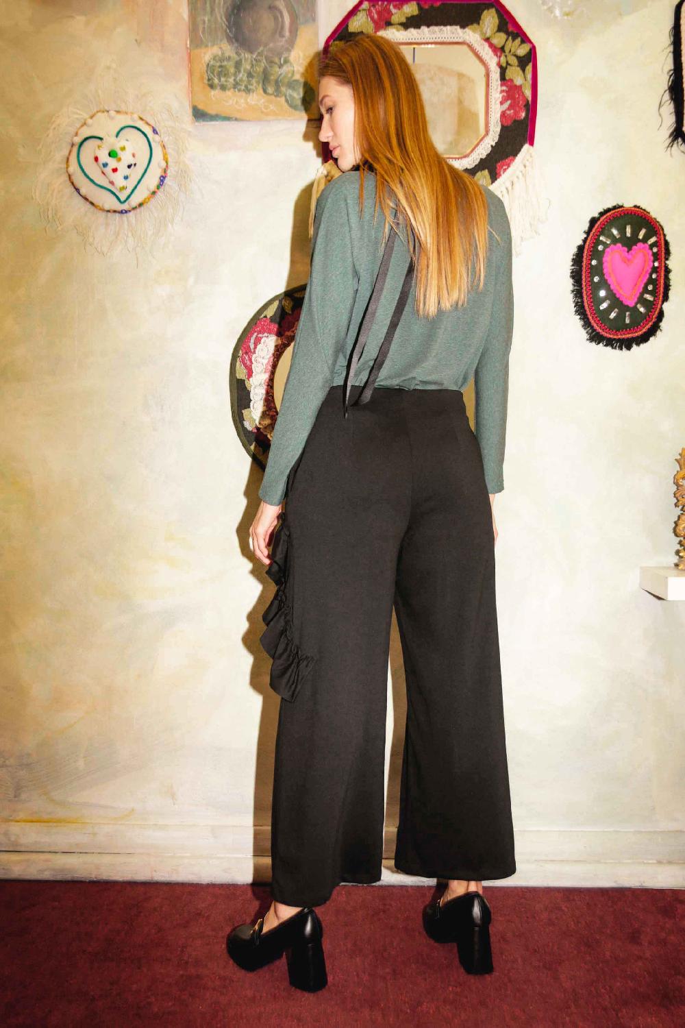 ROSÈ A POIS ZENITSU Pantalone con rouches In Saldo