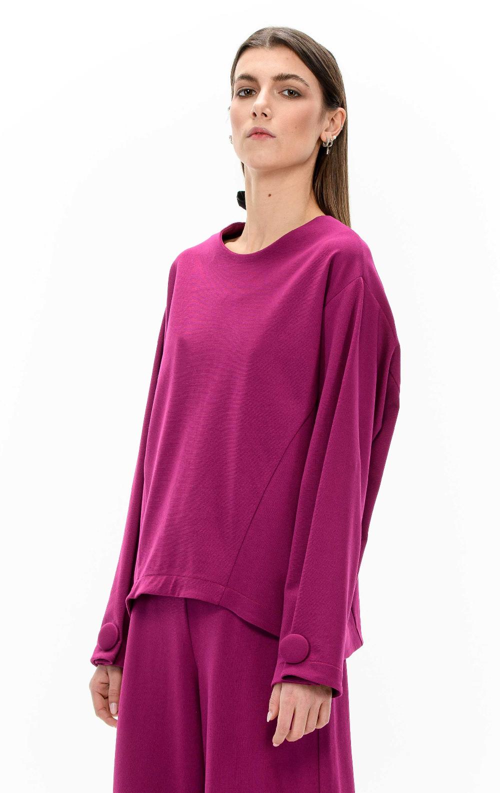 ROSÈ A POIS LENORA Blusa con fiocco Promozione Limitata
