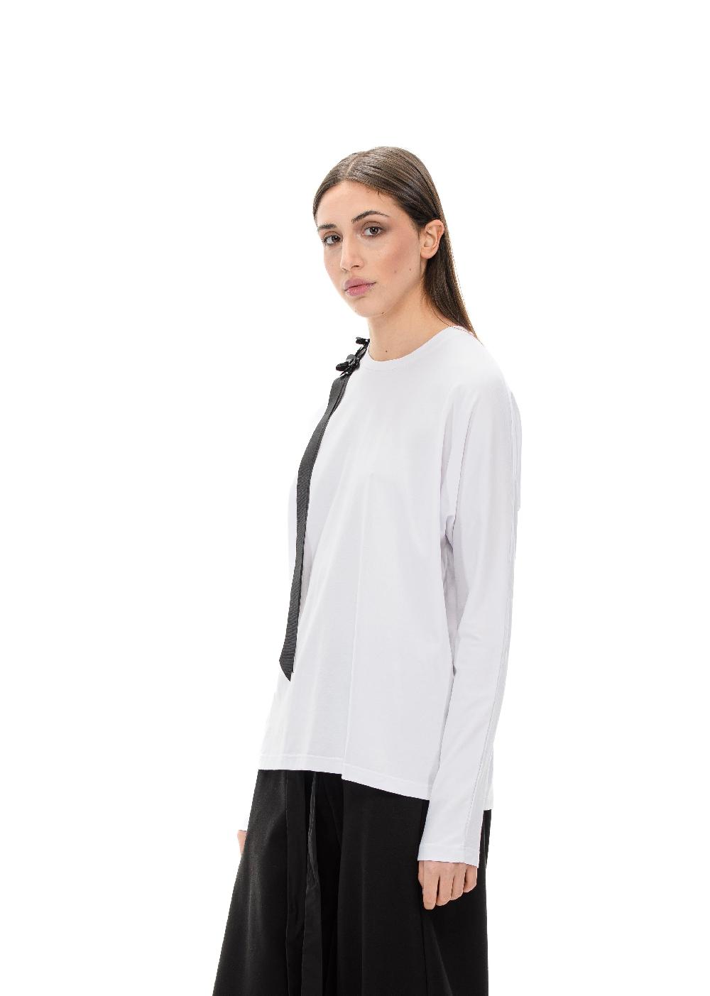 ROSÈ A POIS BLOOM T-shirt con dettaglio Pezzi Unici