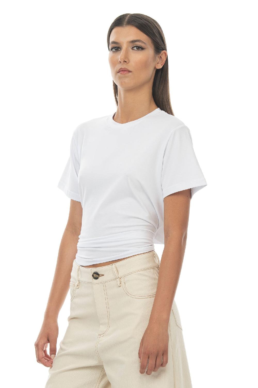 ROSÈ A POIS Elsa T-shirt Bianco Nuova