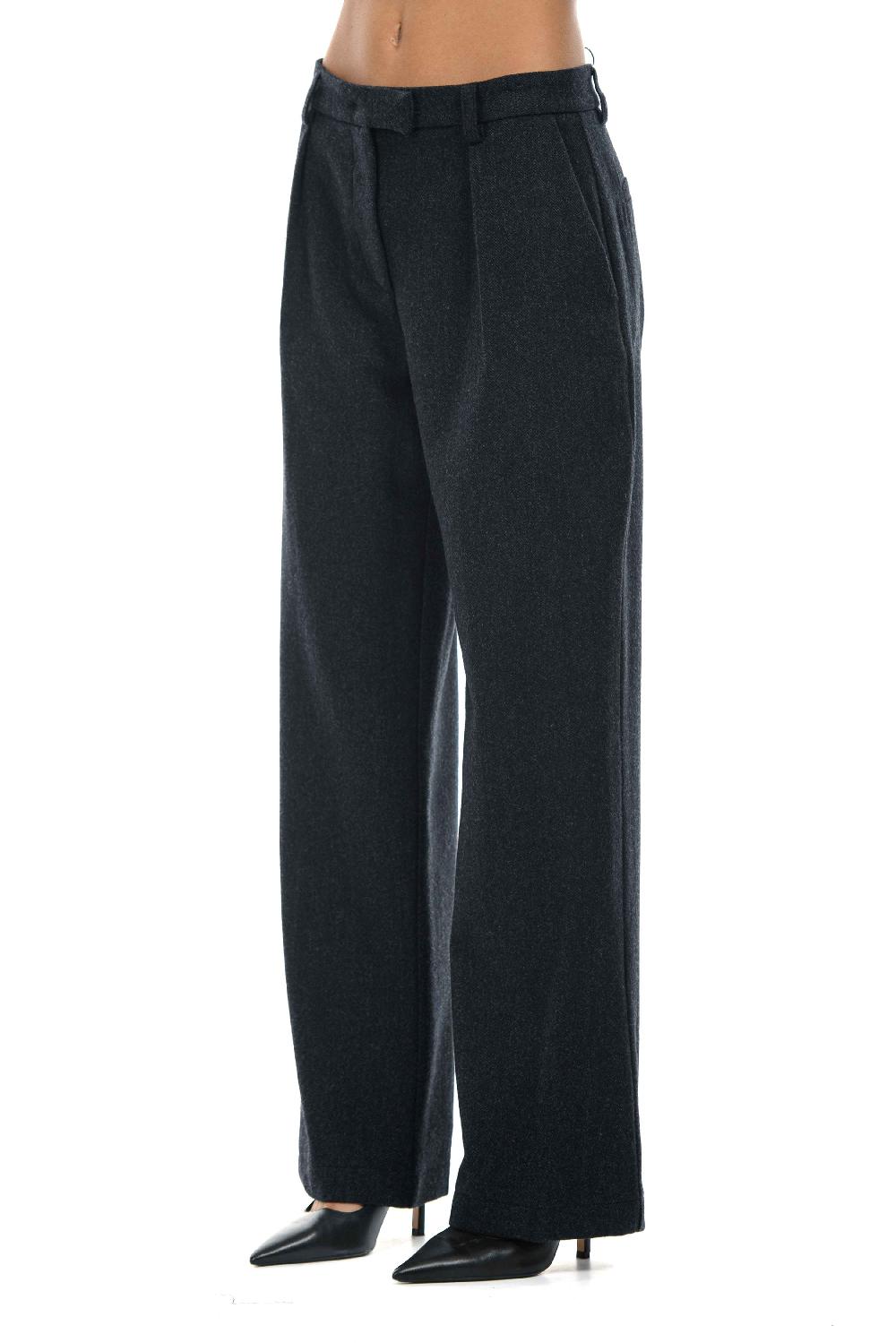 ROSÈ A POIS BING Pantalone in pura lana Promozione Limitata