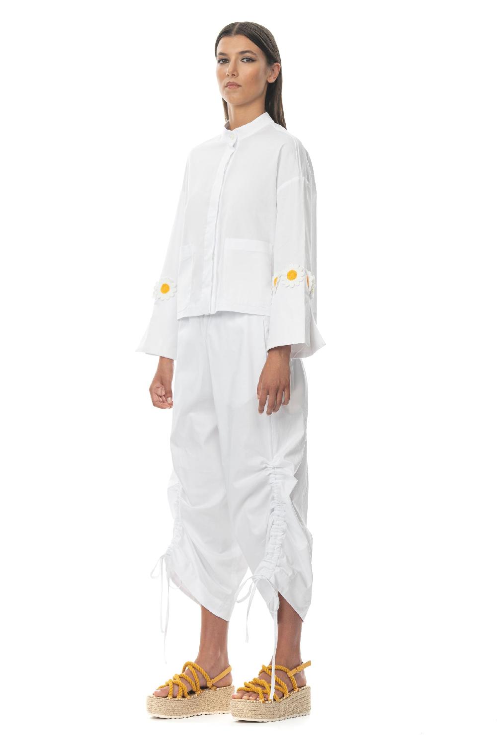 ROSÈ A POIS Ranocchio Pantalone Bianco Online