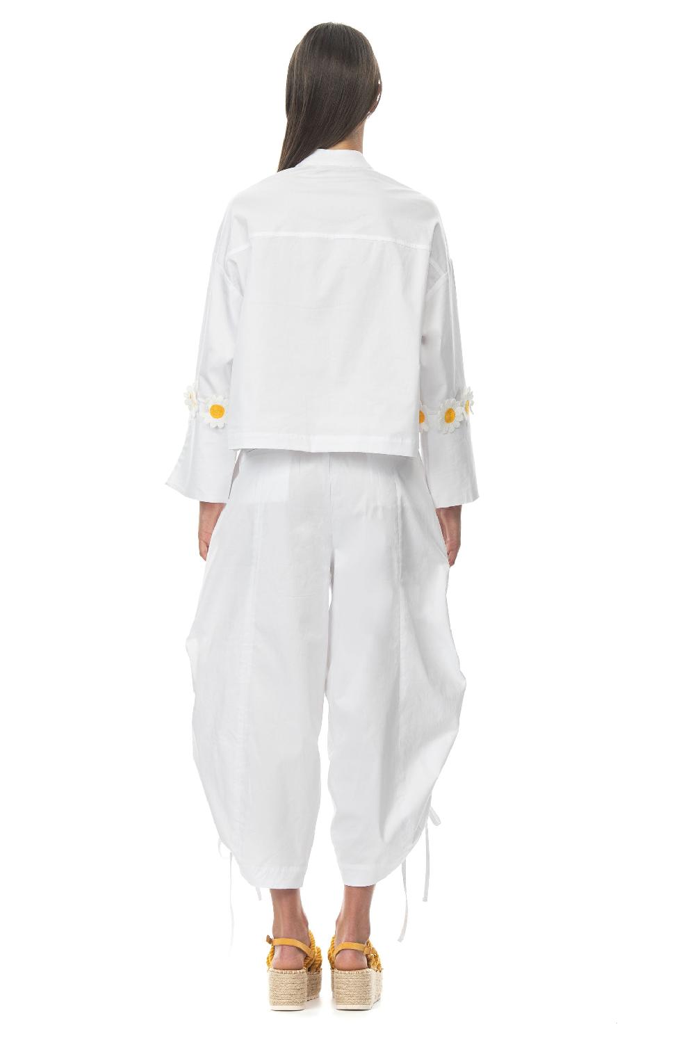 ROSÈ A POIS Ranocchio Pantalone Bianco Online